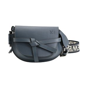 【二手】 LOEWE Gate Dual Bag 迷你肩背包 A650N46X13 小牛皮 海軍藍