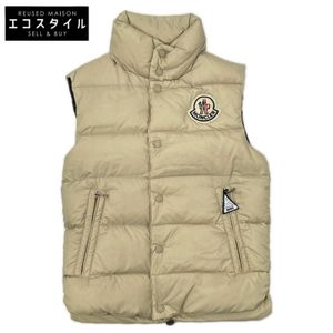 Moncler淺米色Tybette羽絨背心，00碼 [二手]