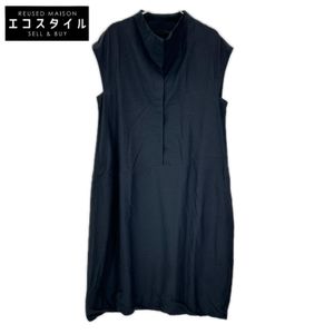 Mefuu (芽風) 14125424 Black Sleeveless Shirt Dress 38 [Used]