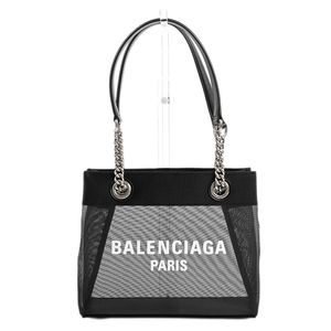 【二手】BALENCIAGA免稅網眼手提包 741603 黑色