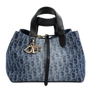 【中古】ディオールDior ショルダーバッグ トゥジュールバッグミディアム M2821ODCE_M49E デニム ブルー