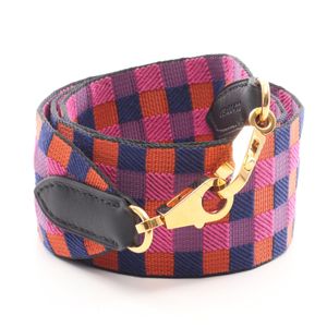 【中古】 エルメス HERMES ショルダーストラップ バンドリエール サングル マキシ カドリーユ ブルーサフィール アネモネ カプシーヌ ブルーサフィール/アネモネ/カプシー