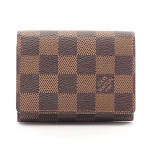 [Used] Louis Vuitton LOUIS VUITTON Business Card Holder Enveloppe Carte de Visite Damier Ebene N62920 Other Enveloppe Carte de Visite