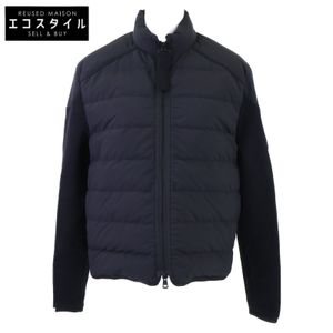 Moncler 2023 CARDIGAN TRICOT Dragon Logo Cotton Trim Zip-Up Down Jacket, Size S [Used]