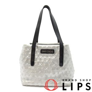 Jimmy Choo Sofia S 女士托特包，粒面皮革

金屬銀色 [二手]