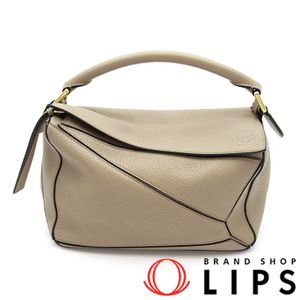 Loewe Puzzle Bag Small A510S21X67 Soft Grain Calfskin Women's Handbag

Beige [Pre-owned]