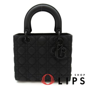 Dior Lady Dior 中型手提包 M0565SLOI_M989 超霧面小牛皮女士手提包

黑色 [二手]