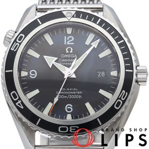 Omega Seamaster Planet Ocean Co-Axial 45.5mm Seamaster 600 Planet Ocean Co-Axial Master Chronometer 2200.53 Box, Warranty Card, Stainless Steel, Men's Watch, Black, Polished, Excellent Condition [Used]