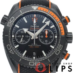 Omega Seamaster Planet Ocean 600M Deep Black Co-Axial 45.5mm Seamaster PlanetOcean 600 DeepBlack 215.92.46.51.01.001 Box Warranty Ceramic/Rubber Men's Watch Black Excellent Condition [Used]