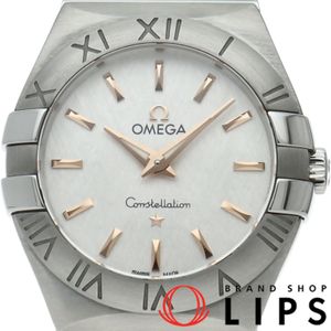 Omega Constellation Brush 27mm 123.10.27.60.02.004 Box, Warranty Card, Stainless Steel, Ladies' Watch, Silver, Polished, Excellent Condition [Used]