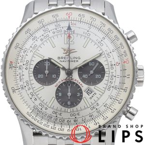 Breitling Navitimer Chronograph 50th Anniversary Edition A41322/A412E05NP, Box, Warranty, 1 Link, Stainless Steel, Men's Watch, Silver/Black, Polished, Excellent Condition [Pre-owned]