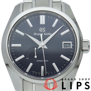 SEIKO 그랜드 세이코 스프링 드라이브 40mm 헤리티지 컬렉션 블루 Grand Seiko Spring Drive Heritage Collection SBGA375/9R65-0CV0 박스 보증서 SS 남성용 시계 블루 폴리싱 완료 최상급 컨디션 【중고】