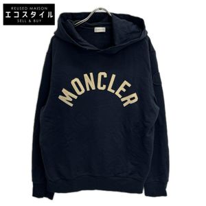 Moncler 2020 年 H20918G00050 海軍藍 Logo 連帽派克大衣 XS碼 [二手]
