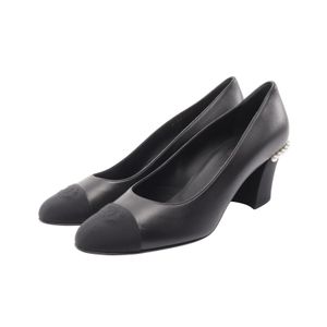 [Used] Chanel CHANEL Pumps Coco Mark Pearl G33436 Leather Pumps Women's Used A