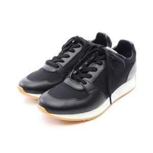 [Used] Hermes HERMES Sneakers Escape Black Fabric Leather Escape Sneakers Women's Unused