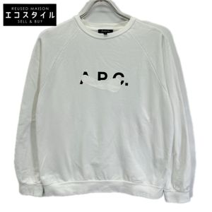 A.P.C. x SHO SHIBUYA White Logo Painted Ragland Sleeve Sweatshirt, Size S [Used]