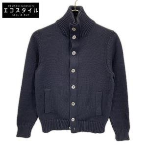 Zanone 7ETJP4 ZC239 海軍藍 CHIOTO 中針距立領針織衫 44 [二手]