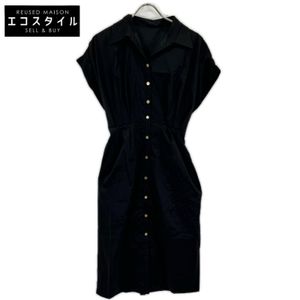Jeanne UGC26SS-op20 Black Airy Summer Tuck Dress M [Used]