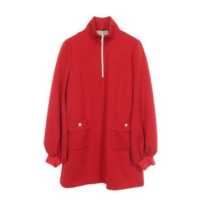 [Used] Gucci GUCCI Dress GG Jacquard Half-Zip Balloon Sleeve 653412 XJDEM Other Dress Women's Used A