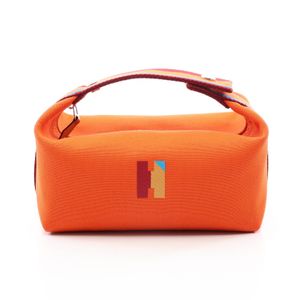 [Used] Hermes HERMES Handbag Bride à Black PM Orange Feu 104346M Orange Feu Canvas Bride à Black PM Orange Feu