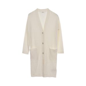 [Used] Hermes HERMES Cardigan Naussa Chaine d'Ancre Long Silk Cotton Cardigan Women's Used A