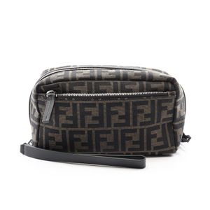 【二手】Fendi FENDI Second Bag 手拿包 Zucca 8N0216B16FF1PR4 帆布皮革手拿包 男士全新