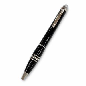 美品☆MONTBLANC モンブラン スターウォーカー 1Pダイヤモンド 100周年記念 ツイスト式 ボールペン ブラック シルバー ドイツ製 メンズ 筆記確認済み