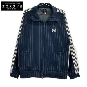 Needles x KITH LQ352 Navy Stripe Double Knit Track Jacket / Double Knit Track Jacket L [Used]