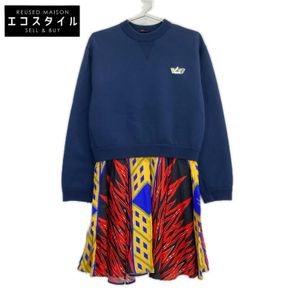Louis Vuitton RW191W FED FGDR31 Navy Trainer Docking Dress, Size S [Used]