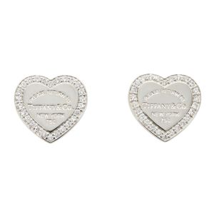 【二手】Tiffany & Co.) Return to Heart 鑽石耳環，K18WG（白K金），鑽石耳環