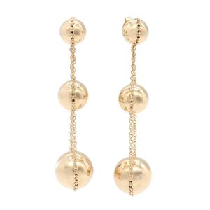 【二手】蒂芬妮 (Tiffany & Co.) 五金三層耳墜，K18PG（玫瑰金），女士款，二手 A
