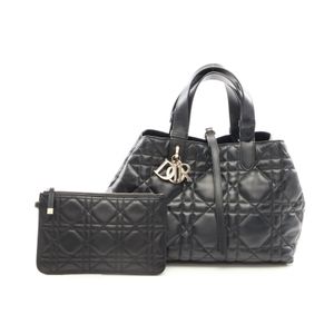 【中古】 ディオール Dior ハンドバッグ Toujours トゥージュール ミディアム マクロカナージュ M2821OSNW_M900 ブラック レザー トゥジュール バッグ ミディアム レディース