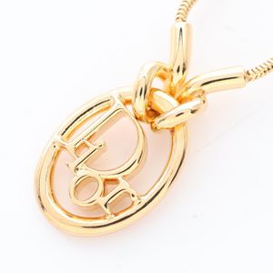 【二手】迪奧項鍊 Dior Oblique N3832WOMMT300 GP（鍍金）女士項鍊 全新
