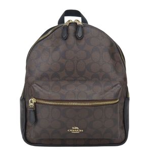 Coach Signature Backpack/Daypack, PVC Leather [Used]