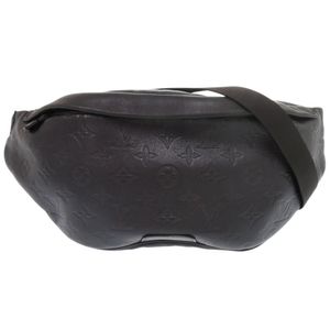 หลุยส์ วิตตอง Discovery Bumbag Monogram Shadow M44388 สีดำ กระเป๋าคาดเอว LV 1003【มือสอง】LOUIS VUITTON