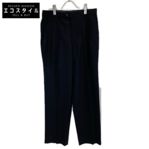 Yves Saint Laurent 5-PF-SA Black 2-tuck slacks, size 82 [Used]