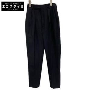 Celine 2P106120D 2-tuck trousers, black, size 38 [Used]