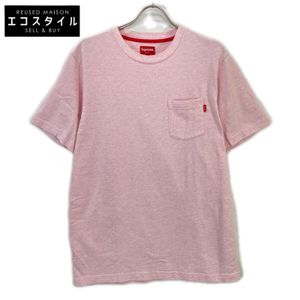 Supreme Pink Short-Sleeve Pocket Tee, Size L (Used)