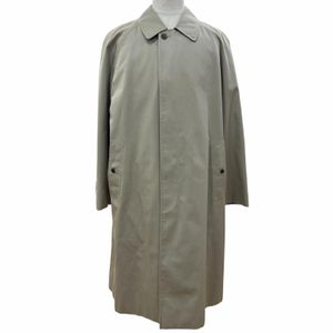 Excellent condition▼Burberrys vintage coat with Nova Check lining, cashmere blend, Color placket, stand collar, light khaki, size 94-175-6 (equivalent to M) men's.