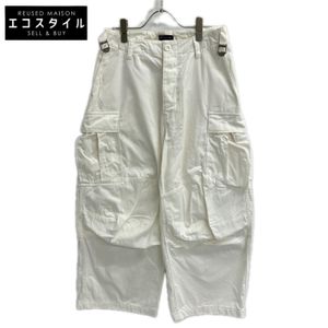 Balenciaga 720229 2022 White Cargo Pants XXS [Used]