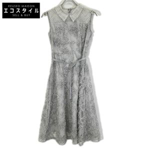 ANAYI 10251714010 2025 Model Gray Snowflake Couture Sleeveless Dress Size 36 [Used]