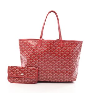 【二手】Goyard GOYARD Louis PM 手提包，REDPVC 塗佈帆布皮革，女款，二手 B