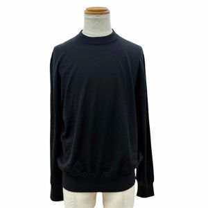成色極佳 ▼ DIOR Dior Homme 513M648A0000 100% 羊絨 CD 標誌刺繡圓領針織衫 黑色 XL 號 義大利製 正品男士