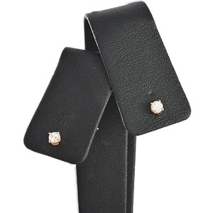 【二手】蒂芙尼 (Tiffany & Co.) 單鑽耳釘，18K 玫瑰金