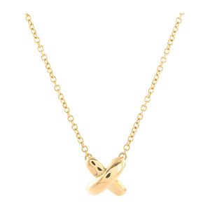 【二手】蒂芙尼 (Tiffany & Co.) 十字繡項鍊，18K黃金
