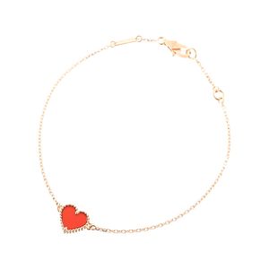 【二手】梵克雅寶 (Van Cleef & Arpels) Sweet Alhambra 心型手鍊 VCARN59L00 K18 玫瑰金