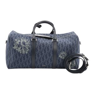 【二手】Dior 波士頓包 Lango 50 棉/棉牛仔藍