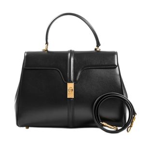 [Pre-owned] CELINE Classic 16 Seize Medium handbag, 187373, calfskin, black.