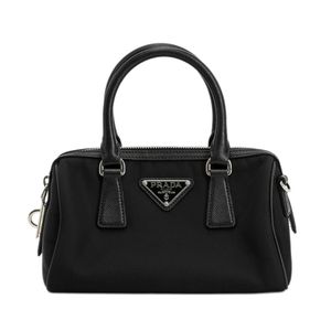 【中古】プラダPRADA ハンドバッグ Re-Edition2005トップハンドルバッグ 1BB846 テスート ブラック