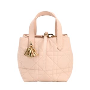 【中古】ディオールDior ハンドバッグ トゥジュールバーティカルトートバッグスモール M2835OSNW_M413 カーフ ライトピンク